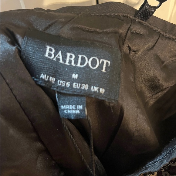 Bardot laurel faux fur trim sequin dress - new with tags - Picture 6 of 7